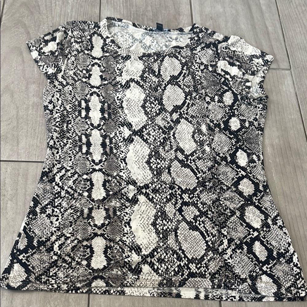 Express Snakeskin Print Women's Top